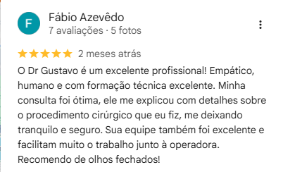 Depoimento Google Dr. Gustavo Henklain