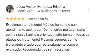 Depoimento Google Dr. Gustavo Henklain